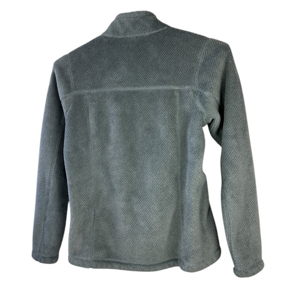 Patagonia Re-Tool Fleece 1/4 Snap-T Pullover Gray Aurea Pink Trim Women's Medium - Picture 11 of 12